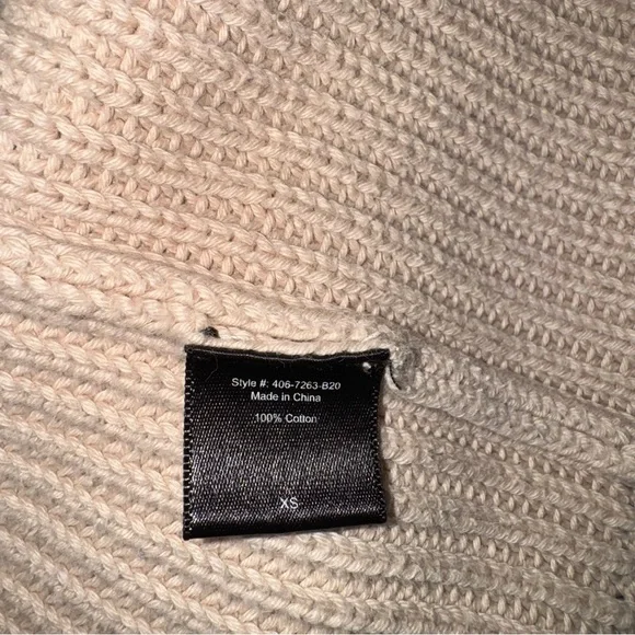 Jenni Kayne Fisherman Cotton Sweater Oatmeal XS Minimalist - Picture 5 of 5
